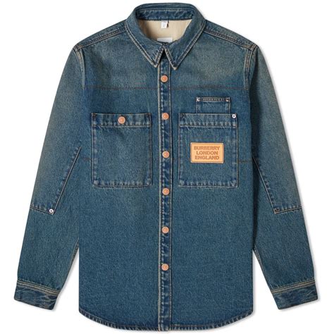 denim burberry shirt